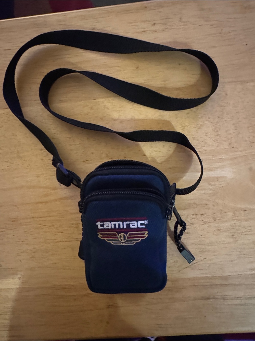 Tamrac Navy Blue Digital Camera Case Two Zipper Compartments Shoulder&Belt Strap